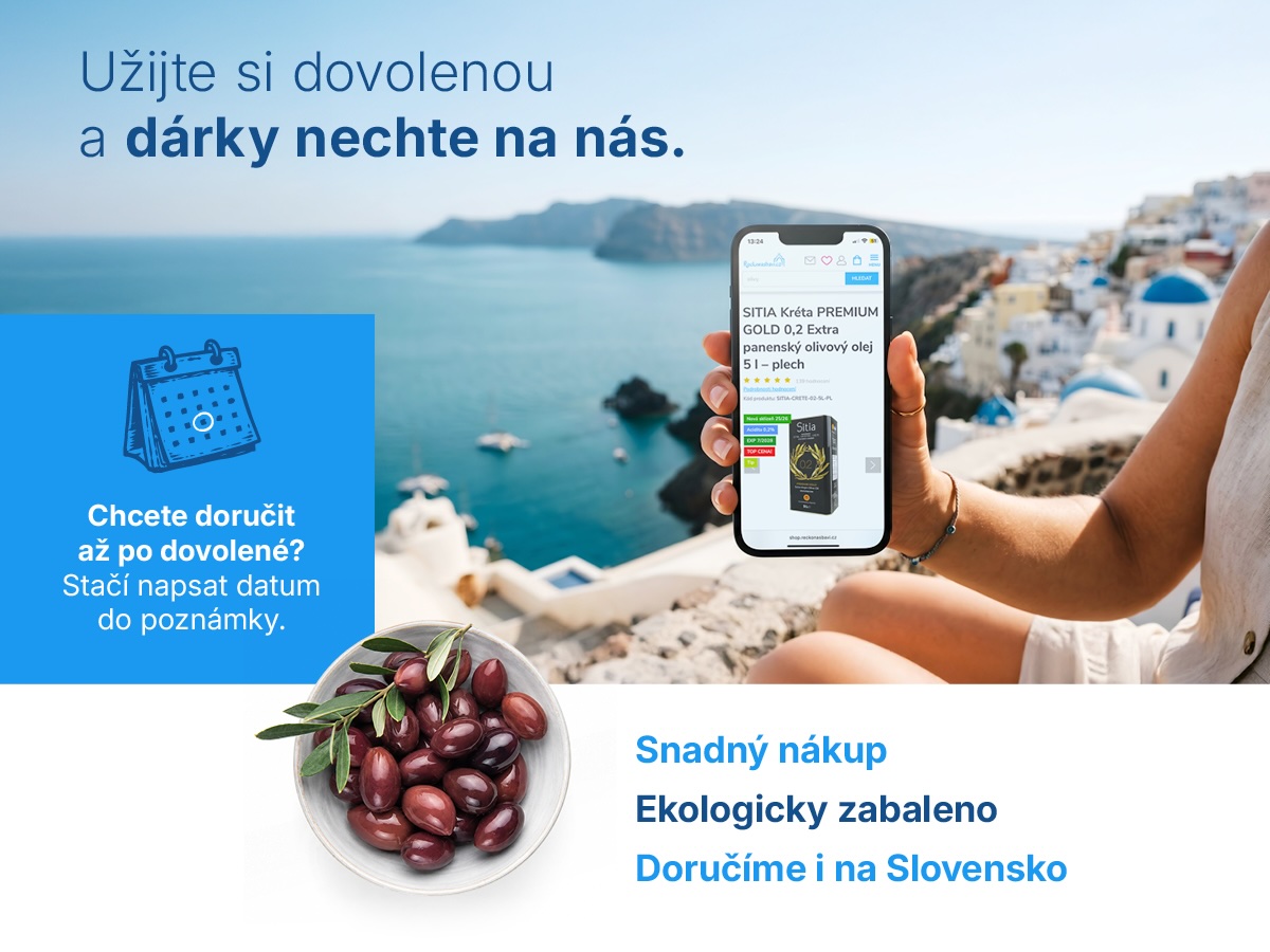 Dárky z Řecka objednané z dovolené s doručením po návratu